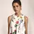 Payal Singhal Ivory Printed Art Crepe Kurta with Lilac Printed Art Crepe Low Crotch Pant