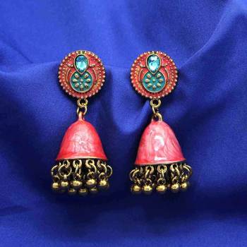 Pink jhumkas 2