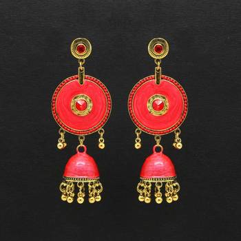 Red jhumkas 1