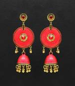 Red jhumkas