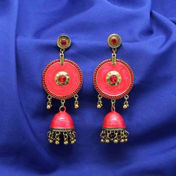 Red jhumkas 2