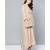 Ritu Kumar Off White V Neck Half Sleeve Long Printed Wrap Kurta