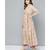 Ritu Kumar Off White V Neck Half Sleeve Long Printed Wrap Kurta