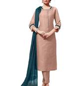 Peach Colour Viscose Kurti set