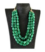 royal green agate wedding kantha