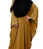 Justkartit Women's Casual Wear Plain 2 Way Wearable Lycra Abaya Burkha (Mustard)