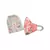 Payal Singhal Coral and Aqua Chidiya print reversible 3 ply face mask with pouch