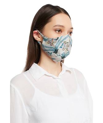 PS Pret by Payal Singhal Botanical Garden and Bird Paradise Print Reversible 3 Ply Mask with Pouch 4