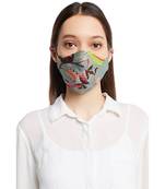 PS Pret by Payal Singhal Giraffe and Chintz Print Reversible 3 Ply Mask with Pouch