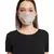 Payal Singhal Grey and Lavender Bandhani Kilim print reversible 3 ply face mask with pouch