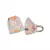 Payal Singhal Grey and Lavender Bandhani Kilim print reversible 3 ply face mask with pouch