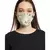 Payal Singhal Aqua and Ivory Titli print reversible 3 ply face mask with pouch