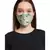 Payal Singhal Aqua and Ivory Titli print reversible 3 ply face mask with pouch