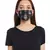 Payal Singhal Black Pine Cone with Blush Jannat print pleated 3 ply mask with pouch