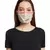 Payal Singhal Aqua and Coral Chidiya print pleated 3 ply mask with pouch