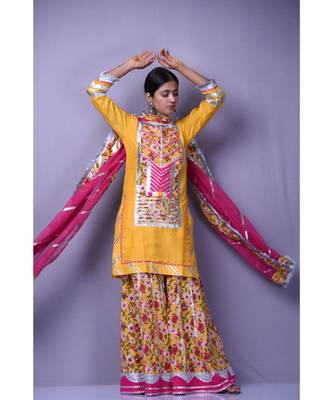Yellow Sabah Suit set 1