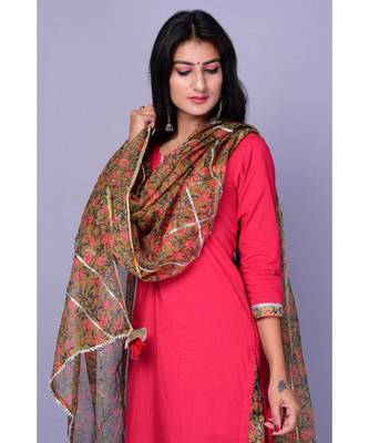Maroon and Beige Garara Set 2