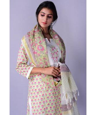Light Green Handblock Suit Set 3
