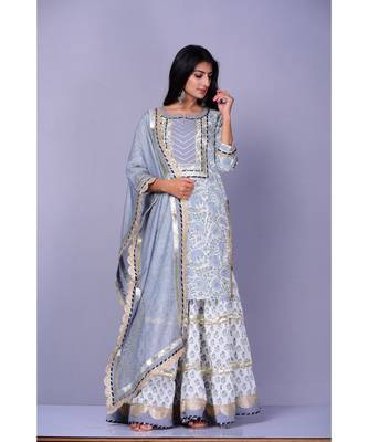 Grey Zahara Suit set 1