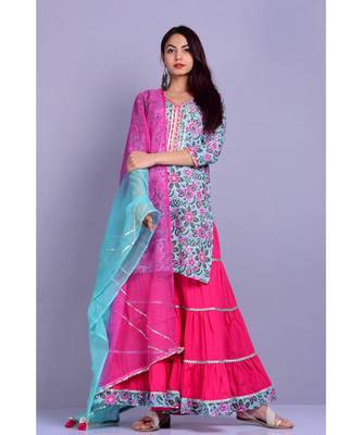 Green And Magenta Garara Set 2