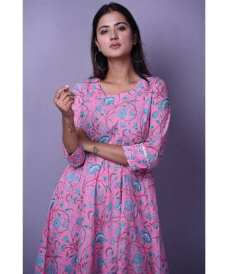 Baby Pink Printed Suit Set 6