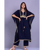 Navy Blue Kaftan set