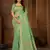 Green woven silk blend saree with blouse