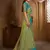 Green woven banarasi saree with blouse