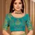 Green woven banarasi saree with blouse