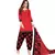 Women'S Carrot Red Crepe Printed Unstitched Salwar Suit Dress Material
