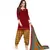 Women'S Maroon Crepe Printed Unstitched Salwar Suit Dress Material