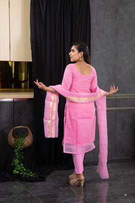Pink stone kota doria salwar 3