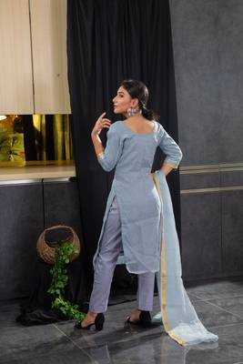 Grey stone kota doria salwar 3