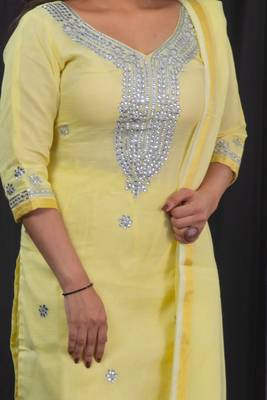 Yellow stone kota doria salwar 2