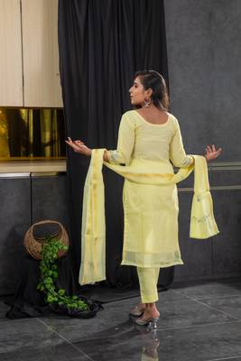 Yellow stone kota doria salwar 3