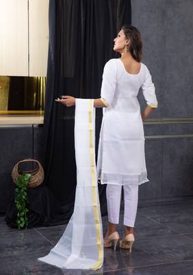 White pita work kota doria salwar 3