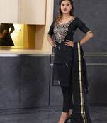 Black pita work kota doria salwar