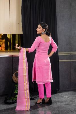 Pink pita work kota doria salwar 3