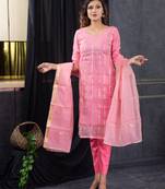 Pink gotta patti kota doria salwar
