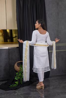 White beads kota doria salwar 3