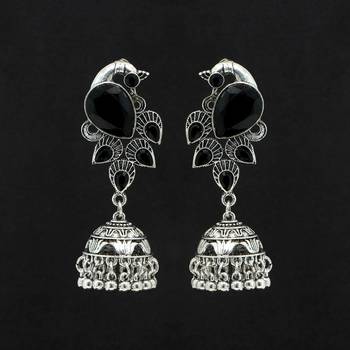 Black jhumkas 1