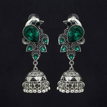 Green jhumkas 1