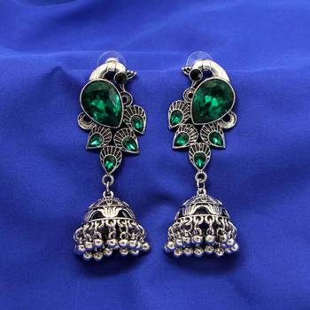 Green jhumkas 2