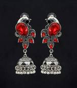 Red jhumkas