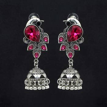 Purple jhumkas 1