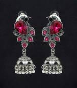 Purple jhumkas