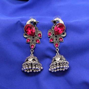Purple jhumkas 2