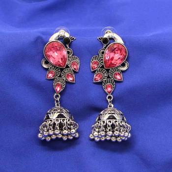 Pink jhumkas 2