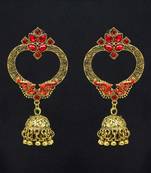 Red jhumkas