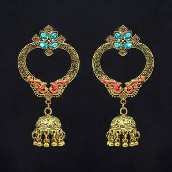 Multicolor jhumkas 1